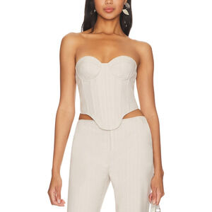 H:Ours 'Amira' White Corset Top Size XS